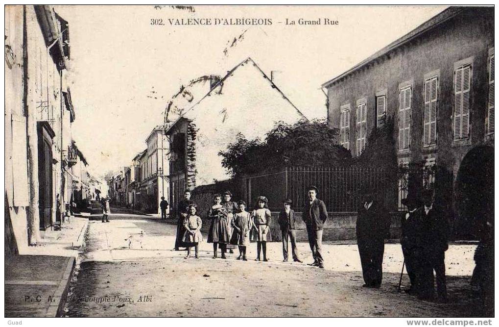 VALENCE D´ALBIGEOIS - LA GRANDE RUE - Valence D'Albigeois