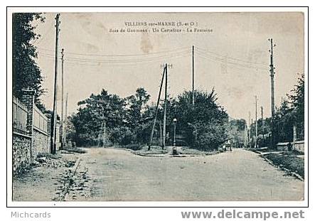 CPA 94 VILLIERS SUR MARNE - Bois De Gaumont - Un Carrefour - La Fontaine - Villiers Sur Marne