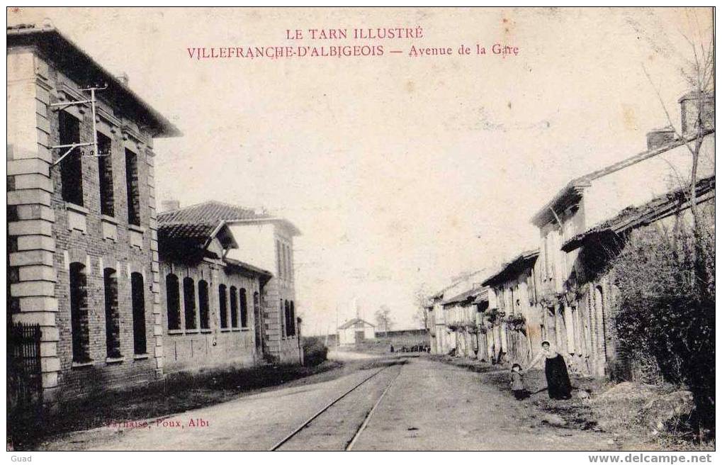 VILLEFRANCHE D'ALBIGEOIS - AVENUE DE LA GARE - Villefranche D'Albigeois