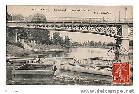 CPA 94 LE PERREUX - La Passerelle - Vue Sur La Marne - Le Perreux Sur Marne