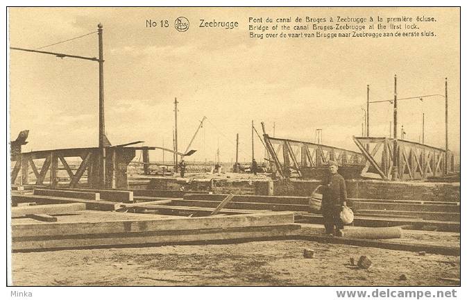 Zeebrugge - Brug Over De Vaart Van Brugge Naar Zeebrugge Aan De Eerste Sluis - Zeebrugge