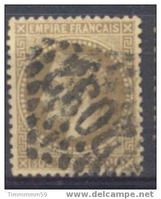 Lot N°4981  N°30 Brun VARIETE FILET GAUCHE ABSENT, VOIR SCANS, Oblit GC 2092 LOUDEAC (21) - 1863-1870 Napoleon III With Laurels