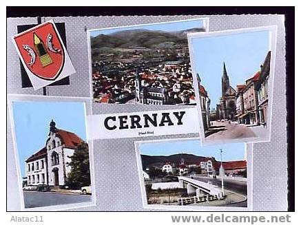 CERNAY  -   Carte Multi Vues - Cernay