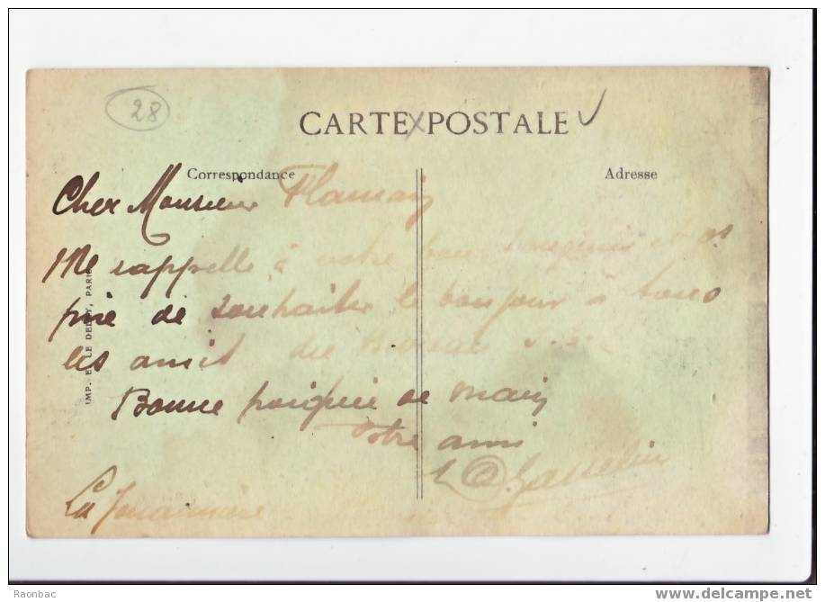 CPA---28-----BONNEVAL-----RUE DE CHARTRES----CAFE GANGLOIS - Bonneval