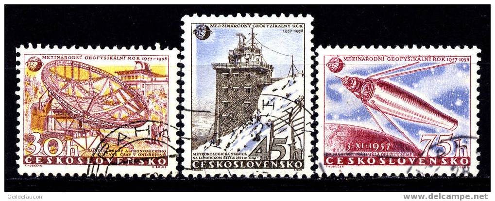 TCHECOSLOVAQUIE - Yvert - 939/41 - Cote 3 € - Clima & Meteorologia