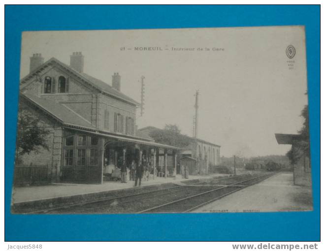 80) Moreuil - N°21 - Intérieur De La Gare   - Année  1915-  EDIT  Houdart - Moreuil