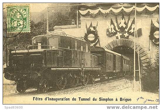 BRIGUE  -  Fête D'inauguration Du Simplon - Simplon