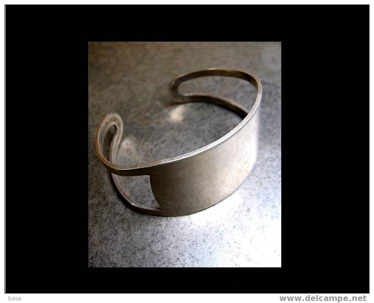 Beau Bracelet Années 60 Argent Poinçonné Massif / Great Vintage 50´s Silver Bracelet - Armbänder