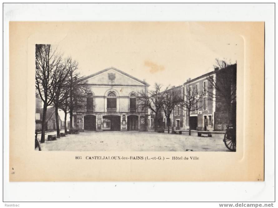 CPA---47---CASTELJALOUX-les-BAINS----  Casteljaloux ---HOTEL DE VILLE - Casteljaloux