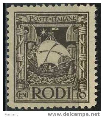 PIA - EGEO - 1929 - Pittorica Dent.  11 - (Sas 4) - Egeo