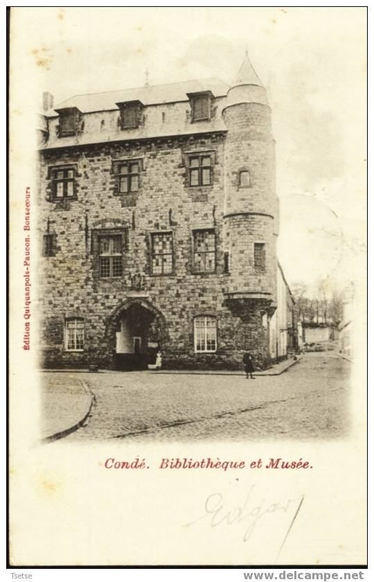 Condé - Bibliothèque Et Musée -1902 - Conde Sur Escaut