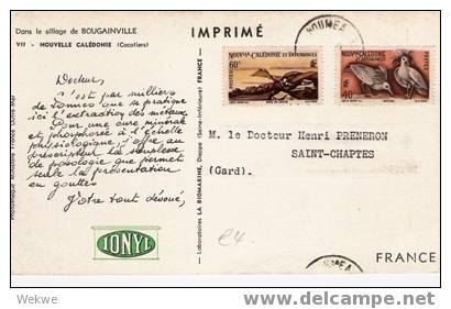 Fdi006/ NEUKALEDONIEN -  Auslandsdrucksache Von Noumea Nach Frankreich - Briefe U. Dokumente