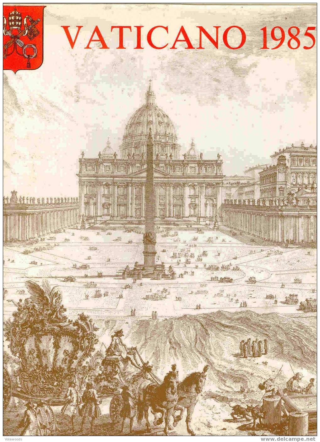 Vaticano - Libro Di Tutte Le Emissione Postali Nuove Emesse Durante L'anno 1985 (in Italiano, Francese, Tedesco, Inglese - Années Complètes