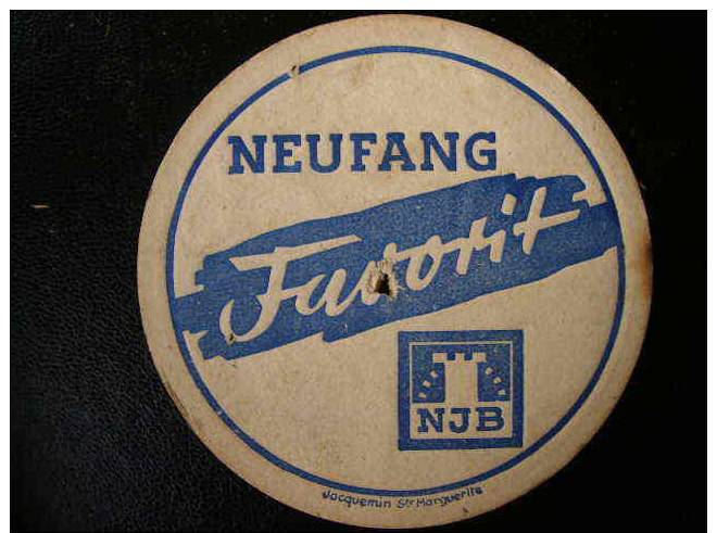 RARE ANCIEN SOUS BOCK BIERE  - OLD BEERMAT - BIERE NEUFANG FAVORIT - Sous-bocks