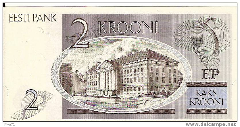 2 Krooni  "ESTONIE"  1992  UNC     Ro 21 - Estonie