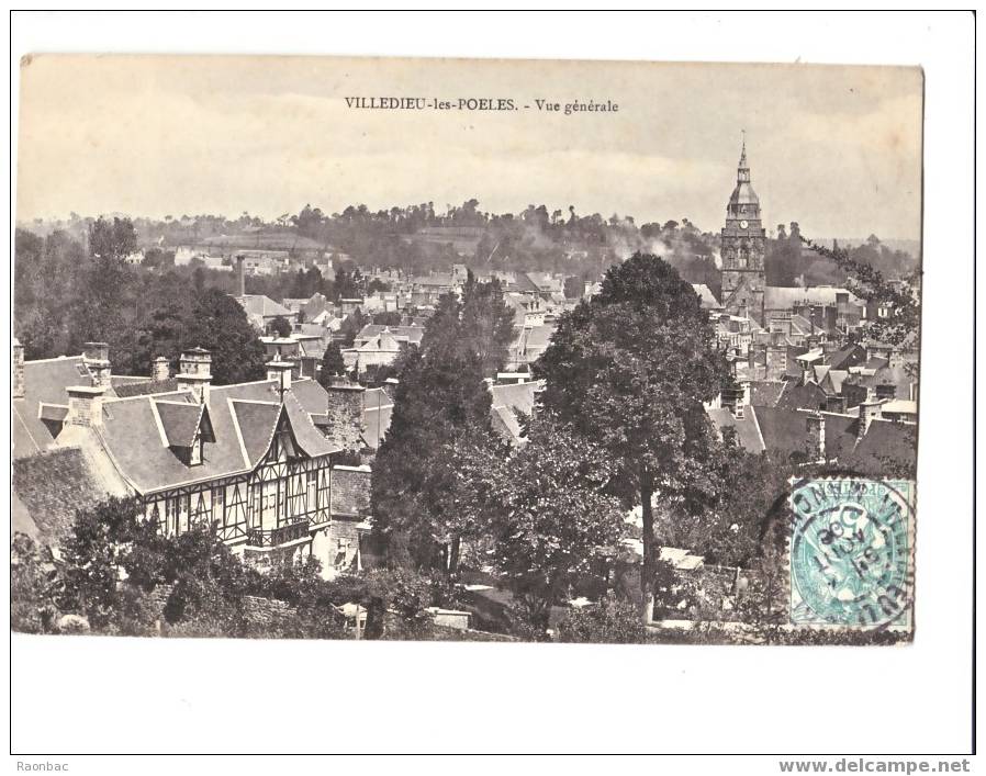 CPA----50---VILLEDIEU------VILLEDIEU-les-POELES-----VUE GENERALE - Villedieu