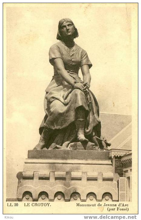 LE CROTOY - Monument De Jeanne D'Arc Par Fossé - Le Crotoy