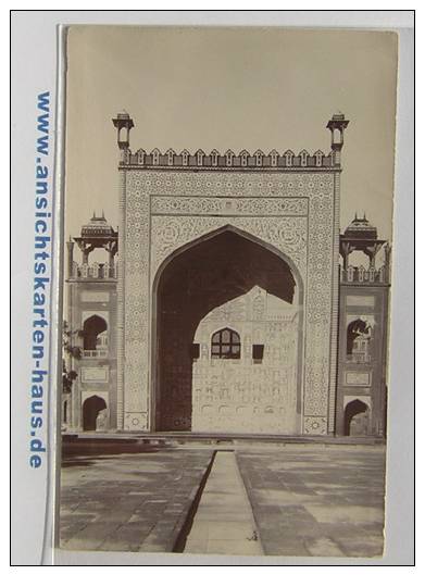 D 4599 - "Tomb Of Atzleer (?) The Great W. Gate (hs.) - S/w Foto-Ak - Islam