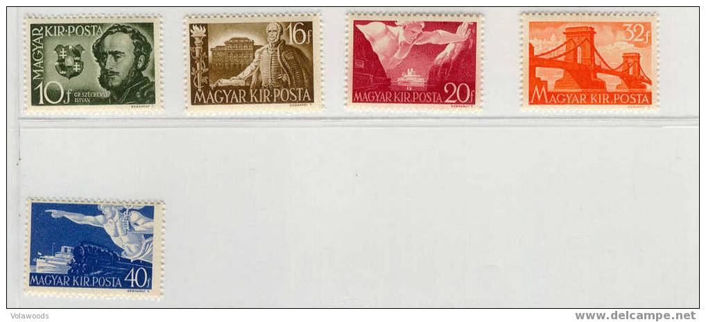 Ungheria - Serie Completa Nuova: 150° Anniversario Della Nascita Del Conte Szechenvi - Unused Stamps