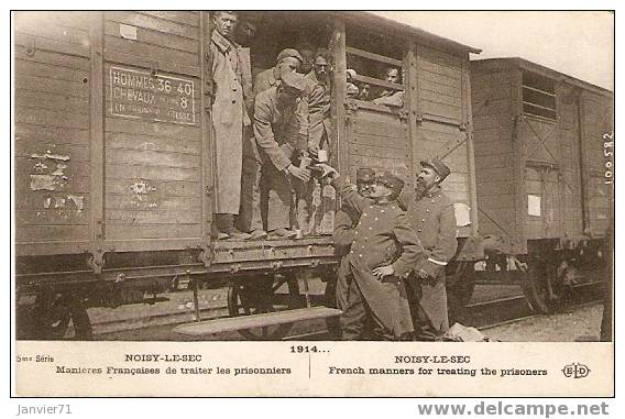 Noisy-le-Sec. Manières Françaises De Traiter Les Prisonniers - Noisy Le Sec