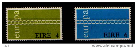 EUROPA  CEPT 1971 IRLANDE  N° 267-68 ** - 1971