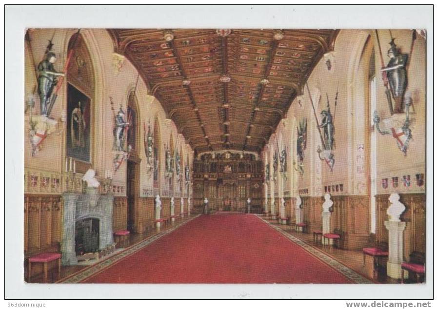 Tuck´s Post Card - The State Apartments Windsor Castle - St George's Hall - Windsor Castle