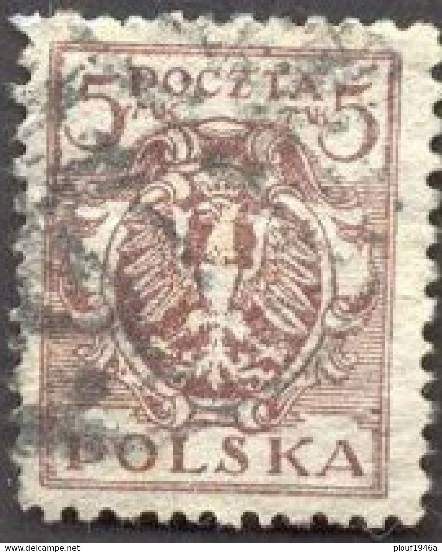 Pays : 390,2 (Pologne : République)  Yvert Et Tellier N° :    222 (o) - Usati