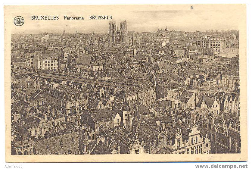 Bj/ Bruxelles, Brussel, Panorama, Verzonden, Envoyée, Ed. Albert - Panoramische Zichten, Meerdere Zichten