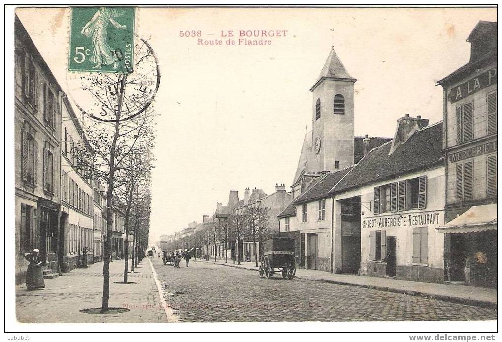 N° 5038 LE BOURGET ROUTE DE FLANDRE - Le Bourget