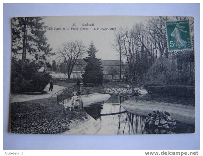 CRETEIL. Le Parc Et La Piece D'eau. - Creteil