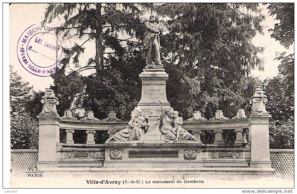 VILLE D AVREY MONUMENT DE GAMBETTA - Ville D'Avray