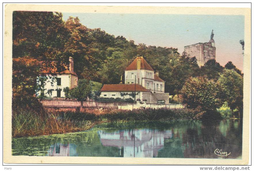 MONTBAZON - Paysage Sur L'Indre - Château Cottage Avrina Et Asile Des Vieillards (521) - Montbazon