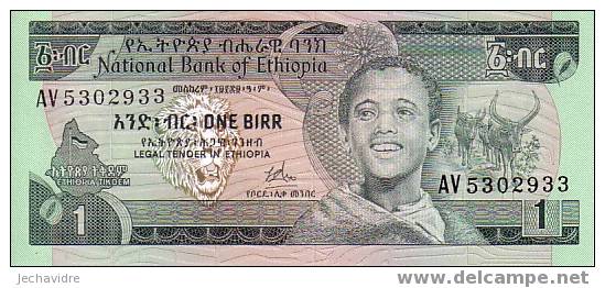 ETHIOPIE  1 Birr  Non Daté (1976)   Pick 30a  Signature 1     ***** BILLET  NEUF ***** - Ethiopie