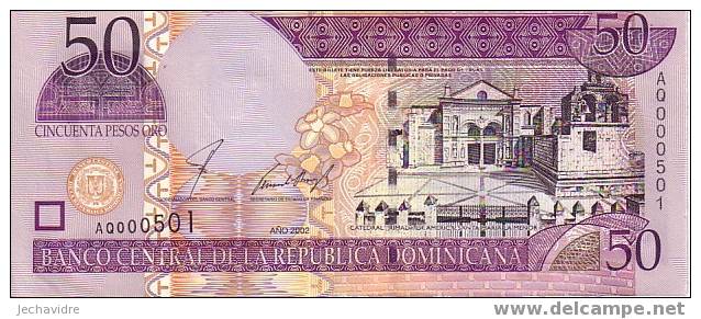 Rép. DOMINICAINE   50 Pesos Oro   Emission De 2002    Pick 170     ***** BILLET  NEUF ***** - Dominikanische Rep.