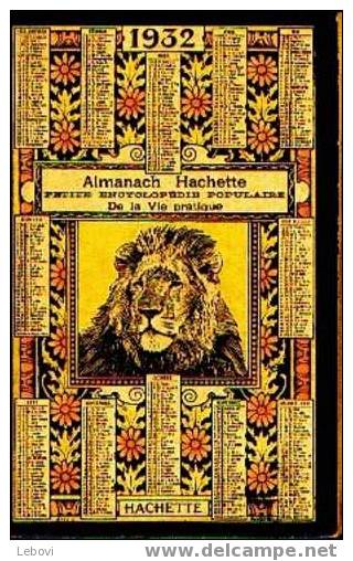 "Almanach Hachette 1932" - Autres & Non Classés
