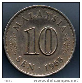 Malaisie 10 Sen 1968 Ttb - Malaysia