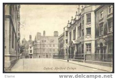 Hertford College, Oxford, U.K. - Street Scene - Oxford