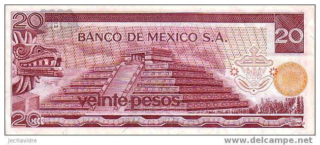 MEXIQUE   20 Pesos   Daté Du 29-12-1972   Pick 64    ***** QUALITE  VF + ***** - Mexique