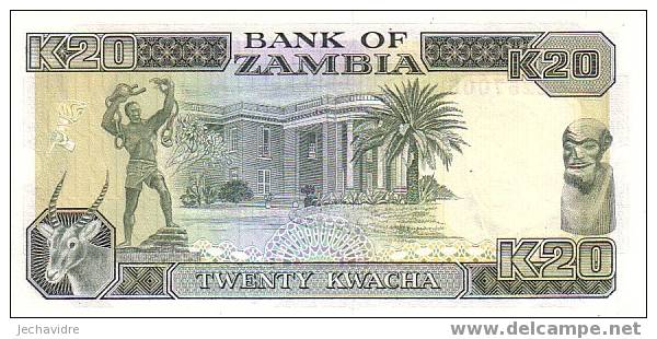 ZAMBIE   20 Kwacha  Non Daté   Pick 32b     ***** QUALITE  AUNC ***** - Zambia