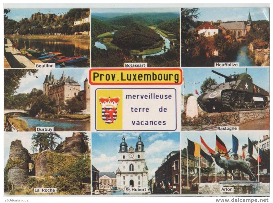 Prov. Luxembourg - Bouillon Botassart Houffalize Durbuy Bastogne La Roche St. Hubert Arlon - Merveilleuse Terre Vacances - Autres & Non Classés