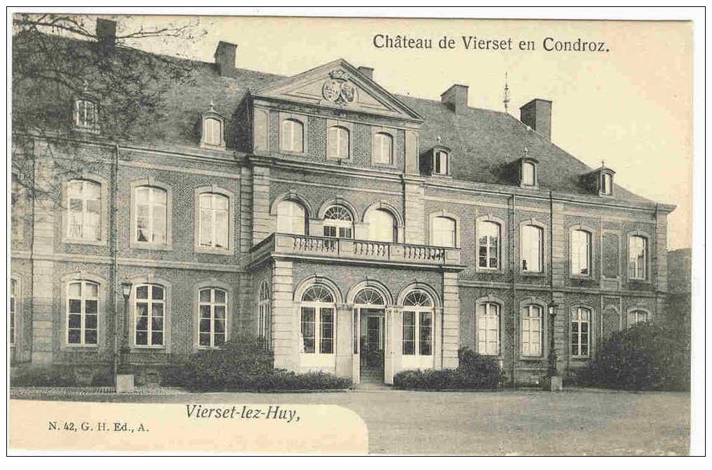 VIERSET-LEZ-HUY  -  CHATEAU DE VIERSET EN CONDROZ - Hoei