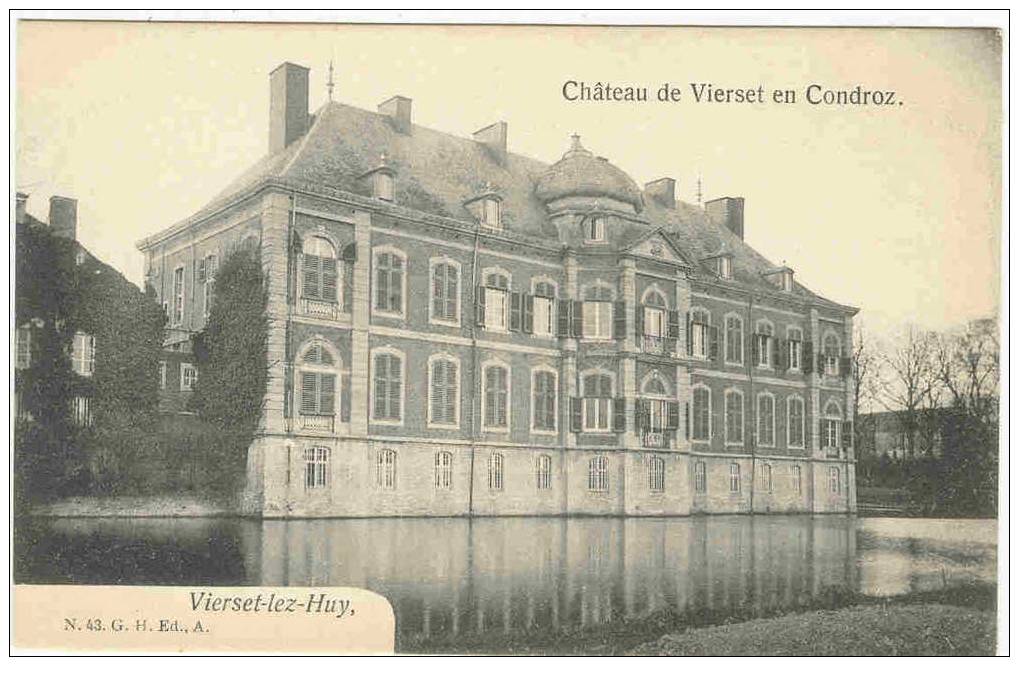 VIERSET-LEZ-HUY  -  CHATEAU DE VIERSET EN CONDROZ - Hoei