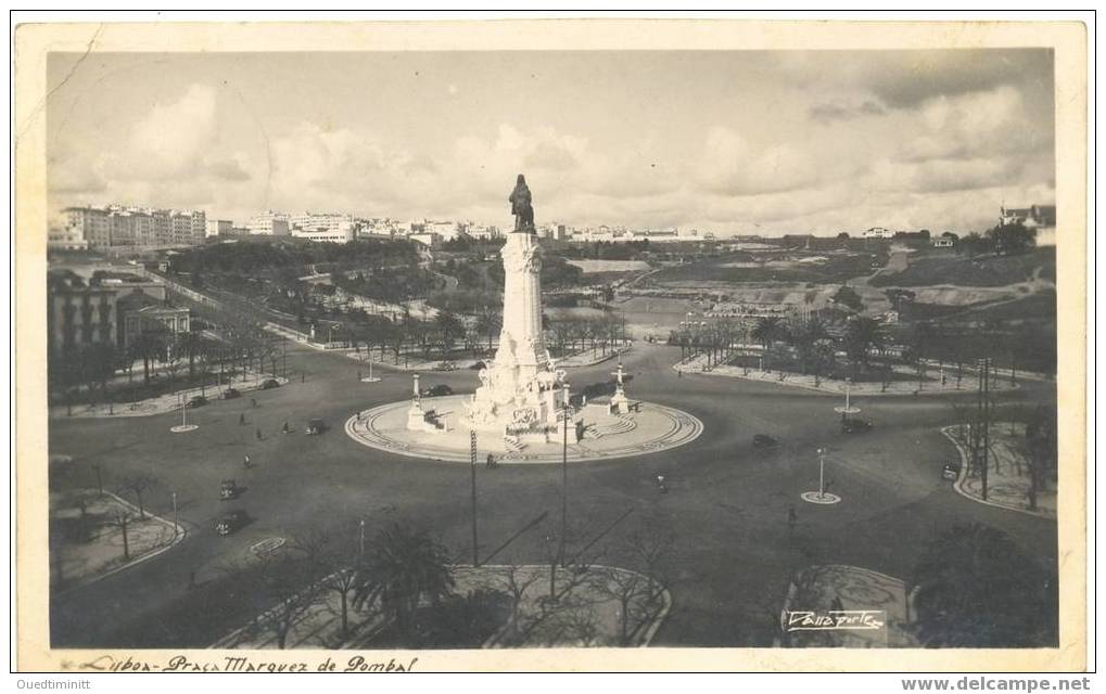 Portugal.Lisboa.Praça Marquez De Pombal.1948. - Lisboa