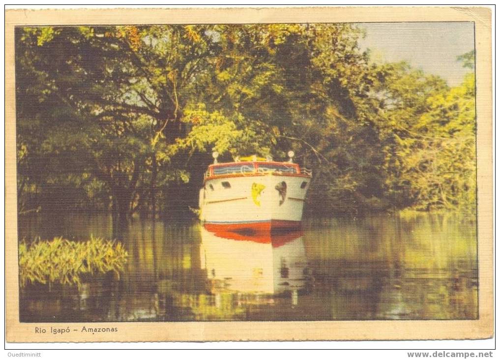 Brésil.Belle Cpsm Coul.Années 50.Rio Igapo.Amazonie. - Autres