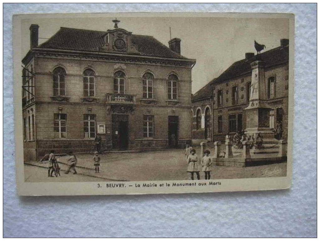 62 BEUVRY MAIRIE MT AUX MORTS - Beuvry