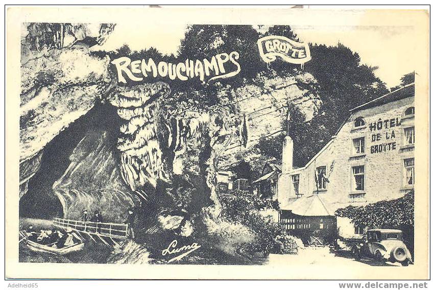 Bk/ Grotte De Remouchamps, 1963, (Hôtel), Cachet Remouchamps, Ed. Luma Aywaille, Voiture, Auto - Aywaille