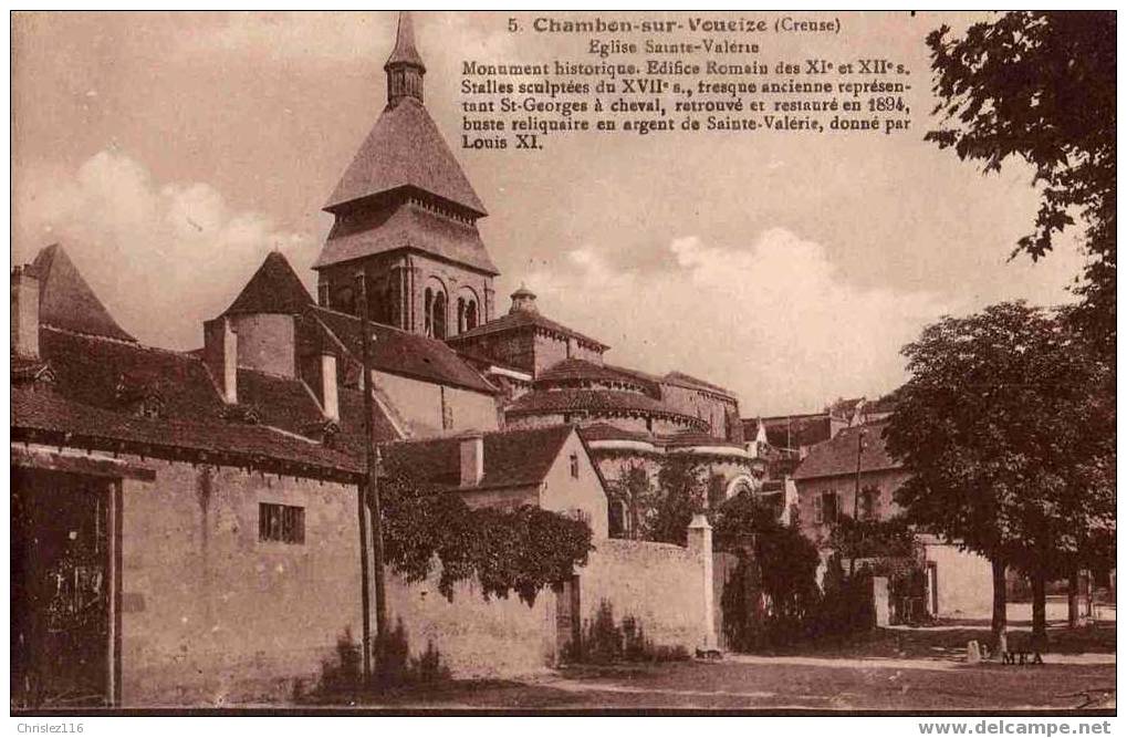 23 CHAMBON SUR VOUEIZE Eglise Ste Valérie - Chambon Sur Voueize