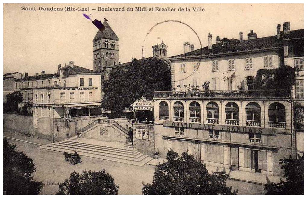 31 ST GAUDENS Boulevard Du Midi Et Escalier De La Ville, Ed Cazes, 192? - Saint Gaudens