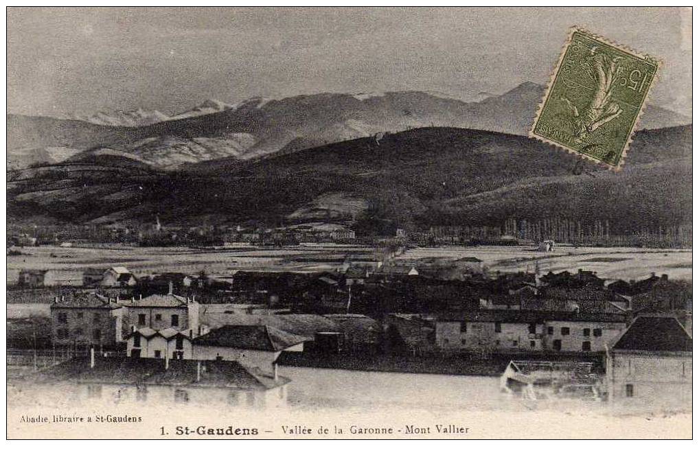 31 ST GAUDENS Vue Générale, Vallée De La Garonne, Mont Vallier, Ed Abadie 1, 192? - Saint Gaudens