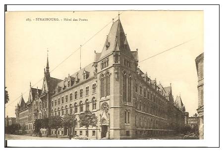 CPA 67 STRASBOURG L'hotel Des Postes - Strasbourg